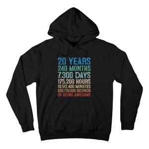 20 Year Old Gift Decorations 20th Bday Awesome 2003 Birthday Hoodie