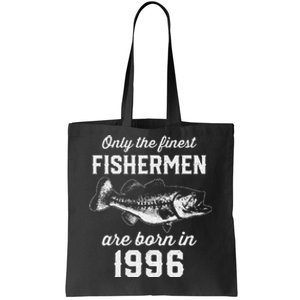 27 Year Old Fisherman Fishing 1996 27th Birthday Tote Bag