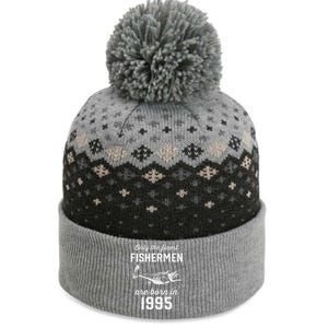 28 Year Old Fisherman Fishing 1995 28th Birthday The Baniff Cuffed Pom Beanie