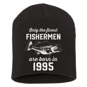 28 Year Old Fisherman Fishing 1995 28th Birthday Short Acrylic Beanie