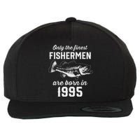 28 Year Old Fisherman Fishing 1995 28th Birthday Wool Snapback Cap