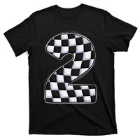 2 Year Old Pit Crew Boy Two Car Racing 2nd Birthday Race Car T-Shirt