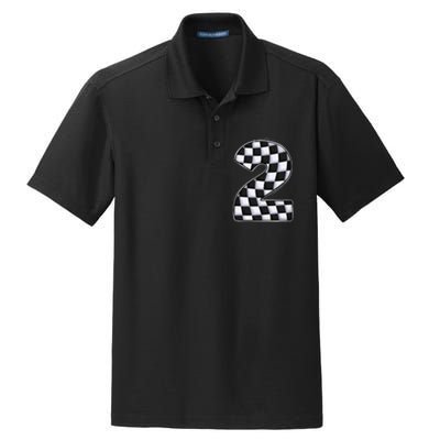 2 Year Old Pit Crew Boy Two Car Racing 2nd Birthday Race Car Dry Zone Grid Polo