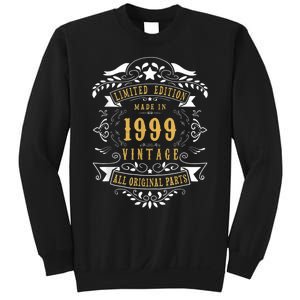 24 Years Old 24th Birthday Made Born in 1999 Boys Girls Sweatshirt