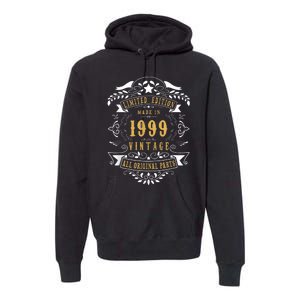 24 Years Old 24th Birthday Made Born in 1999 Boys Girls Premium Hoodie