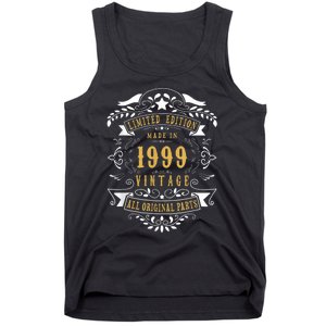 24 Years Old 24th Birthday Made Born in 1999 Boys Girls Tank Top