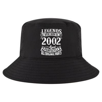 20 Years Old Vintage Legends Born In 2002 20th Birthday Cool Comfort Performance Bucket Hat