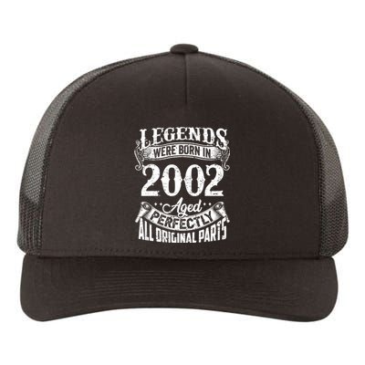 20 Years Old Vintage Legends Born In 2002 20th Birthday Yupoong Adult 5-Panel Trucker Hat