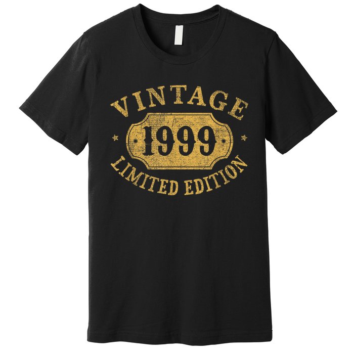 24 years old 24th Birthday Anniversary Best Limited 1999 Premium T-Shirt