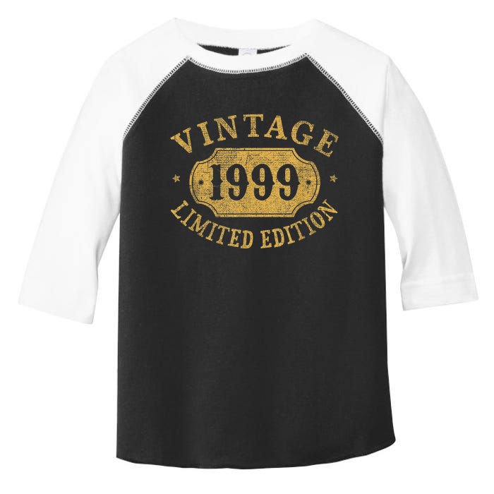 24 years old 24th Birthday Anniversary Best Limited 1999 Toddler Fine Jersey T-Shirt