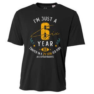 24 Years Old Leap Year Birthday 6 Funny Leap Day Cooling Performance Crew T-Shirt