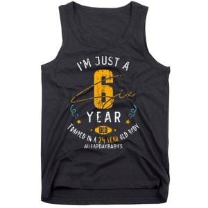 24 Years Old Leap Year Birthday 6 Funny Leap Day Tank Top