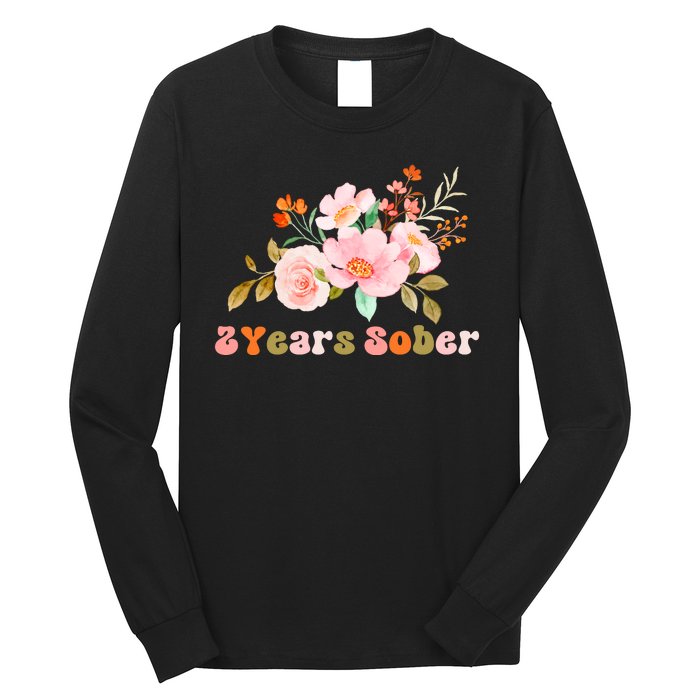 2 Years Sober Gift Sober Anniversary Gift Sobriety Gift Recovery Soberversary Long Sleeve Shirt