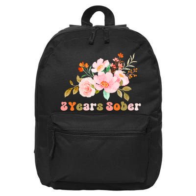 2 Years Sober Gift Sober Anniversary Gift Sobriety Gift Recovery Soberversary 16 in Basic Backpack