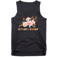 2 Years Sober Gift Sober Anniversary Gift Sobriety Gift Recovery Soberversary Tank Top