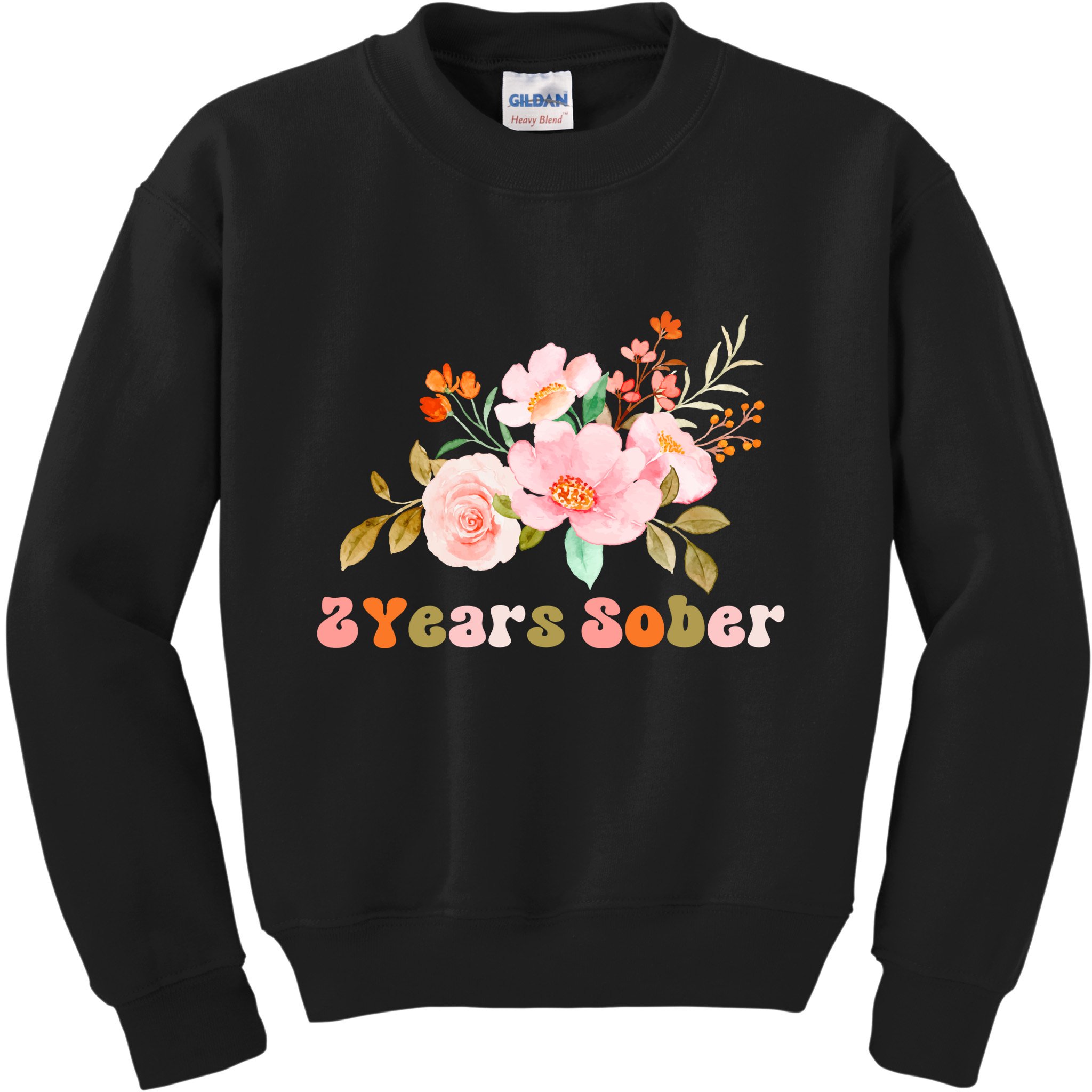 2 Years Sober Gift Sober Anniversary Gift Sobriety Gift Recovery Soberversary Kids Sweatshirt