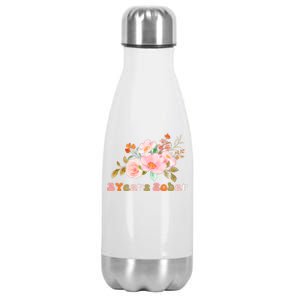 2 Years Sober Gift Sober Anniversary Gift Sobriety Gift Recovery Soberversary Stainless Steel Insulated Water Bottle