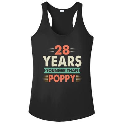 28 Years Younger Than Poppy Ladies PosiCharge Competitor Racerback Tank