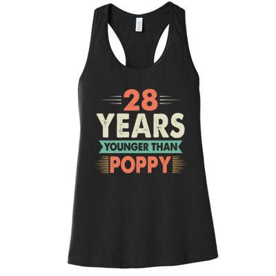 28 Years Younger Than Poppy Women's Racerback Tank