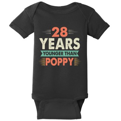 28 Years Younger Than Poppy Baby Bodysuit