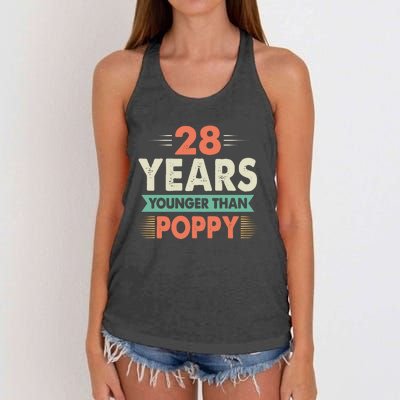 28 Years Younger Than Poppy Women's Knotted Racerback Tank