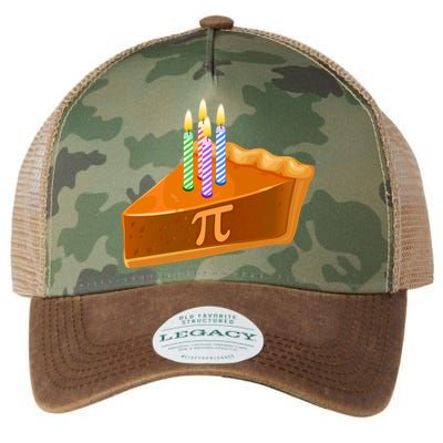 3.14 Happy Pi Day March 14 Birthday Slice Of Pie Legacy Tie Dye Trucker Hat