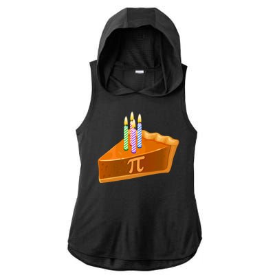 3.14 Happy Pi Day March 14 Birthday Slice Of Pie Ladies PosiCharge Tri-Blend Wicking Draft Hoodie Tank