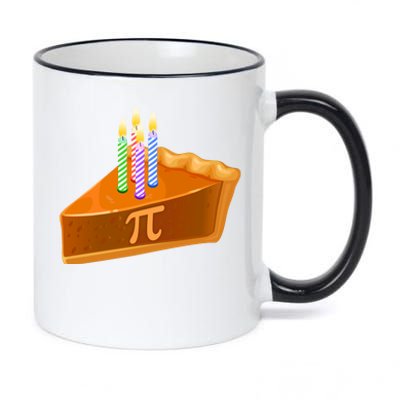 3.14 Happy Pi Day March 14 Birthday Slice Of Pie 11oz Black Color Changing Mug