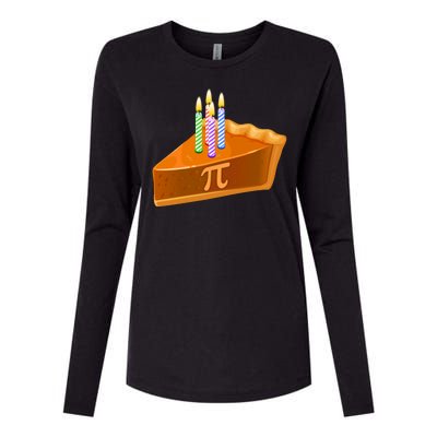 3.14 Happy Pi Day March 14 Birthday Slice Of Pie Womens Cotton Relaxed Long Sleeve T-Shirt