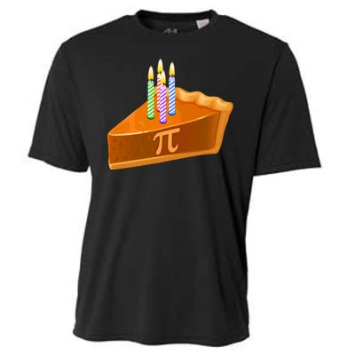 3.14 Happy Pi Day March 14 Birthday Slice Of Pie Cooling Performance Crew T-Shirt