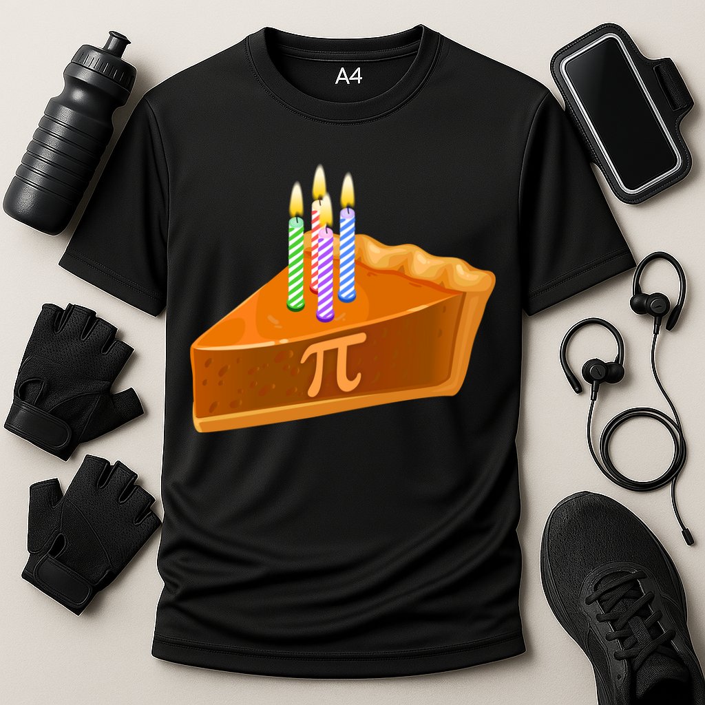 3.14 Happy Pi Day March 14 Birthday Slice Of Pie Performance Shirt