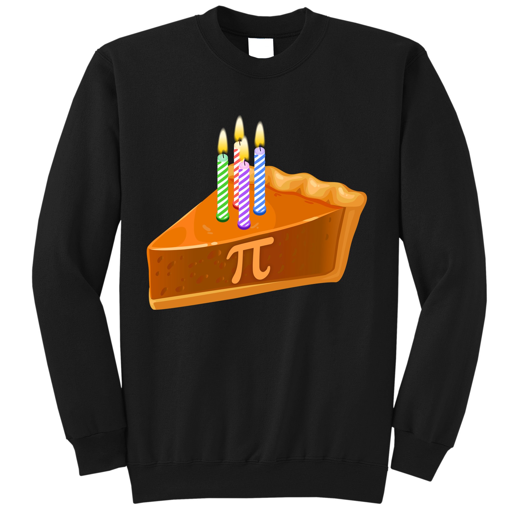 3.14 Happy Pi Day March 14 Birthday Slice Of Pie Sweatshirt