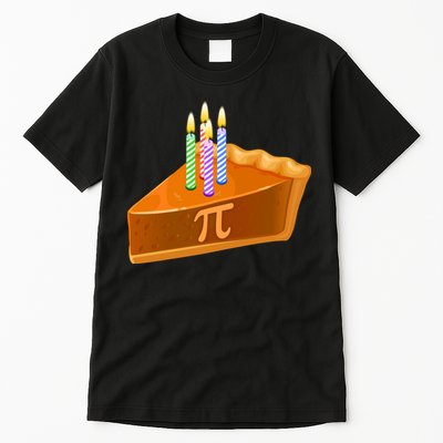 3.14 Happy Pi Day March 14 Birthday Slice Of Pie Tall T-Shirt