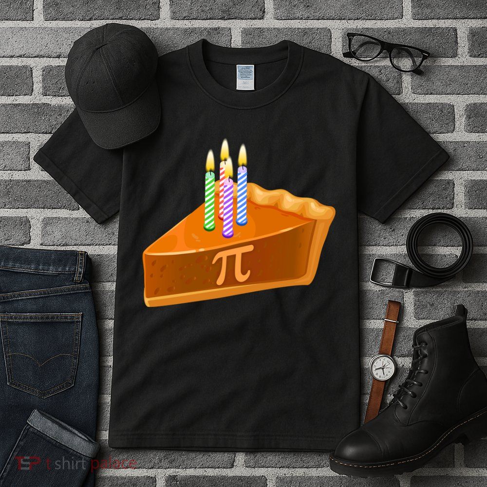 3.14 Happy Pi Day March 14 Birthday Slice Of Pie Tall T-Shirt