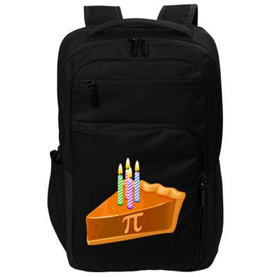 3.14 Happy Pi Day March 14 Birthday Slice Of Pie Impact Tech Backpack