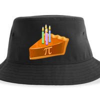 3.14 Happy Pi Day March 14 Birthday Slice Of Pie Sustainable Bucket Hat