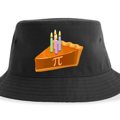 3.14 Happy Pi Day March 14 Birthday Slice Of Pie Sustainable Bucket Hat