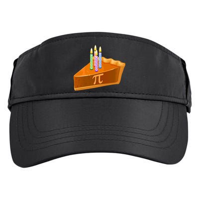 3.14 Happy Pi Day March 14 Birthday Slice Of Pie Adult Drive Performance Visor