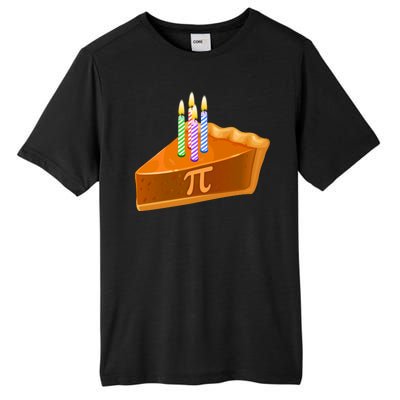 3.14 Happy Pi Day March 14 Birthday Slice Of Pie Tall Fusion ChromaSoft Performance T-Shirt