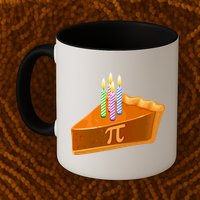 3.14 Happy Pi Day March 14 Birthday Slice Of Pie Mug