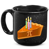 3.14 Happy Pi Day March 14 Birthday Slice Of Pie 15oz Campfire Ceramic Mug