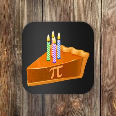 3.14 Happy Pi Day March 14 Birthday Slice Of Pie Coaster