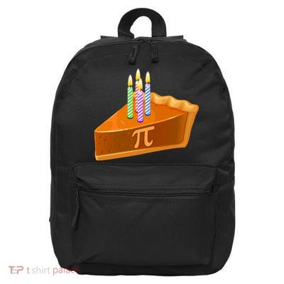 3.14 Happy Pi Day March 14 Birthday Slice Of Pie 16 in Basic Backpack