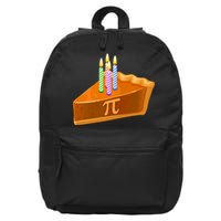 3.14 Happy Pi Day March 14 Birthday Slice Of Pie 16 in Basic Backpack