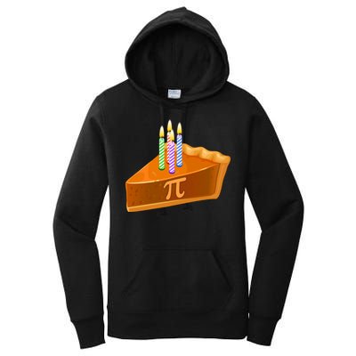 3.14 Happy Pi Day March 14 Birthday Slice Of Pie Women's Pullover Hoodie