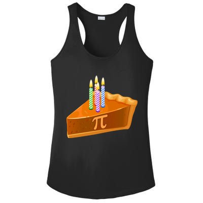 3.14 Happy Pi Day March 14 Birthday Slice Of Pie Ladies PosiCharge Competitor Racerback Tank