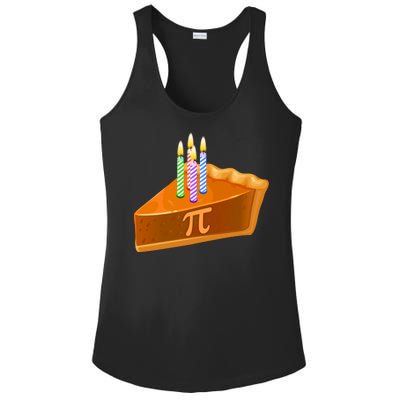 3.14 Happy Pi Day March 14 Birthday Slice Of Pie Ladies PosiCharge Competitor Racerback Tank