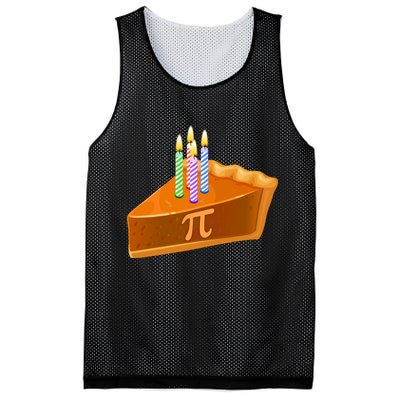 3.14 Happy Pi Day March 14 Birthday Slice Of Pie Mesh Reversible Basketball Jersey Tank