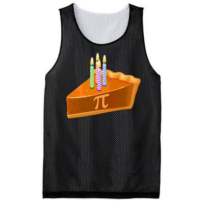 3.14 Happy Pi Day March 14 Birthday Slice Of Pie Mesh Reversible Basketball Jersey Tank