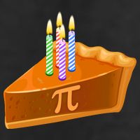 3.14 Happy Pi Day March 14 Birthday Slice Of Pie Large Microfiber Waffle Golf Towel